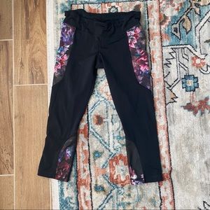 Lululemon leggings with floral detail